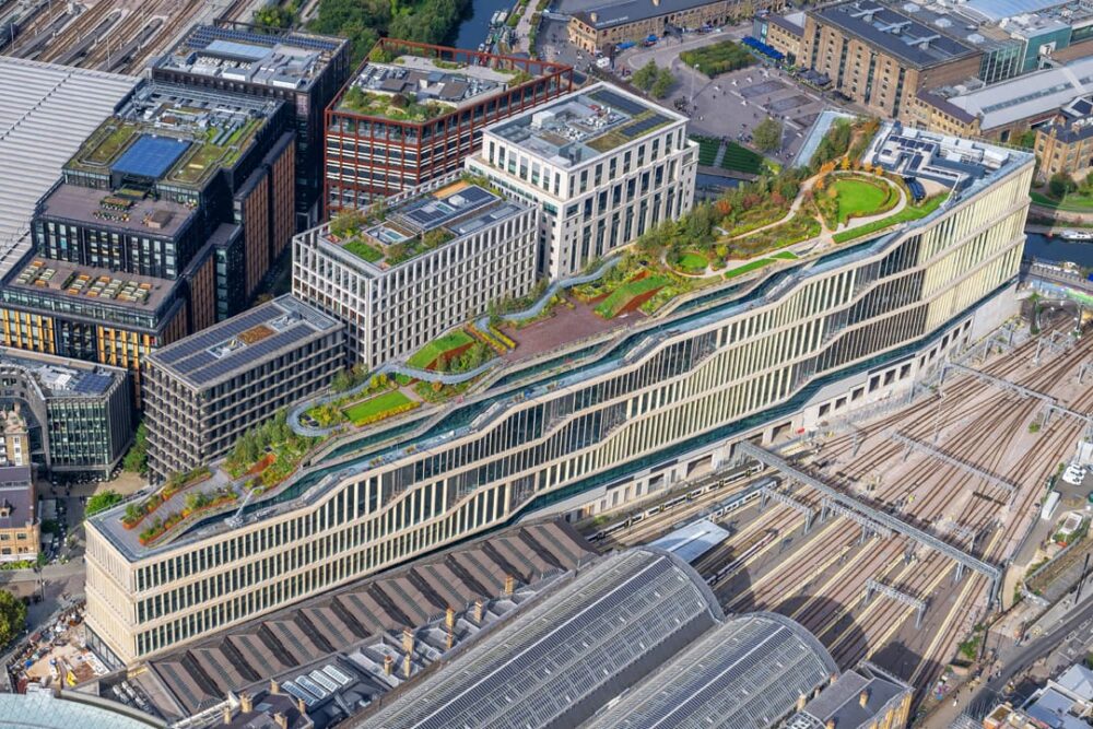 KGX1, Kings Cross, the ‘Landscraper’ Precision Engineering, London, rooftop garden