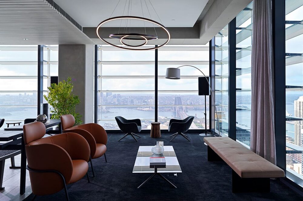 Inside One Sydney Harbour, Renzo Piano Architects, bespoke shading solution