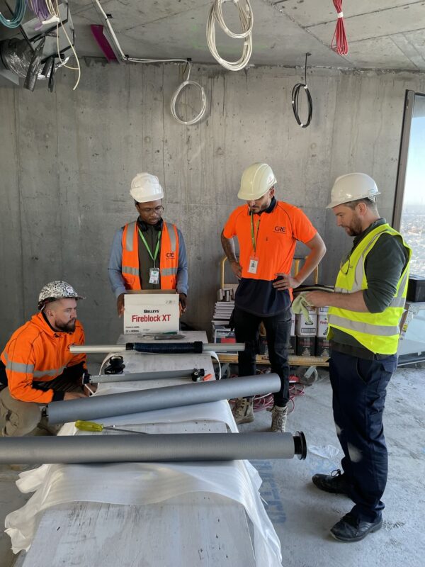 Team Work, One Sydney Harbour installation, innovative, bespoke shading solution, Sydney. Australia