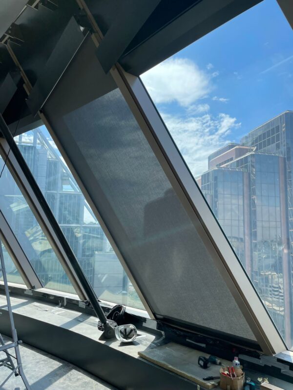 50 Martin Place Installed blind, bespoke solution, precision engineering, Sydney, Australia