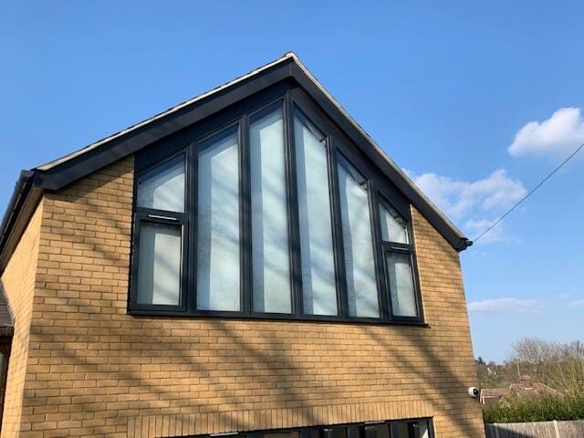 Bespoke Blind Solutions from the SHY™ product range, external shaped window, residential solution