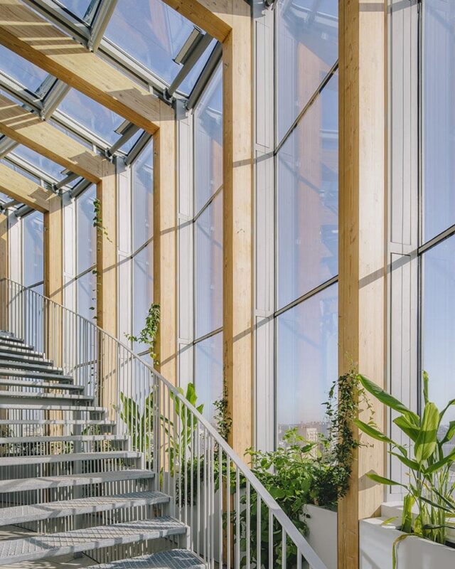 Tour Raccine, Tower, Winter Garden, Paris, France, Guthrie Douglas Innovative Shading Solutions, Global facade solutions, TESS™102